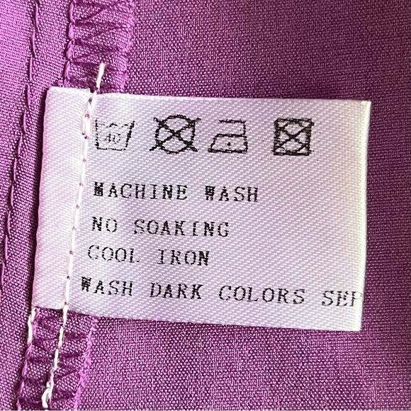 Back to Basic Couture Long Sleeve Purple Button Down Dress Shirt, NWOT - Picture 9 of 12